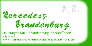 mercedesz brandenburg business card